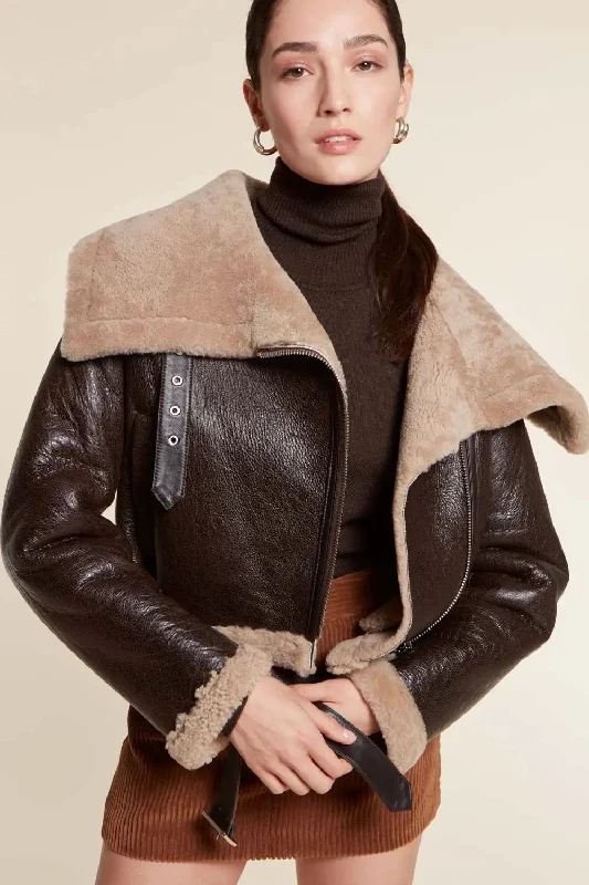 Cropped shearling Jacket