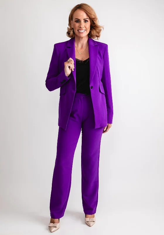 Eva Kayan Tailored Blazer, Purple Silk Women's Blazer