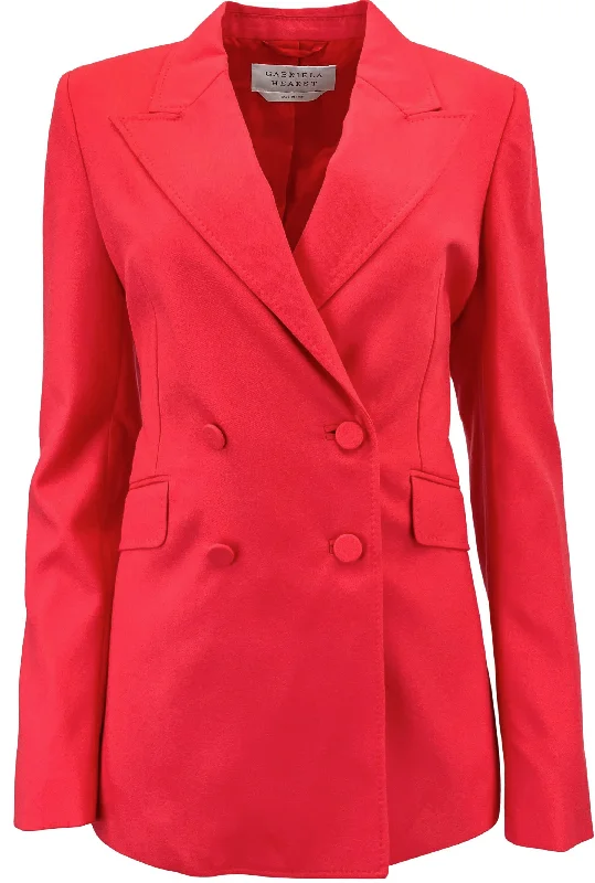 Gabriela Hearst Stephanie Blazer in Red Topaz Women's Classic Blazer