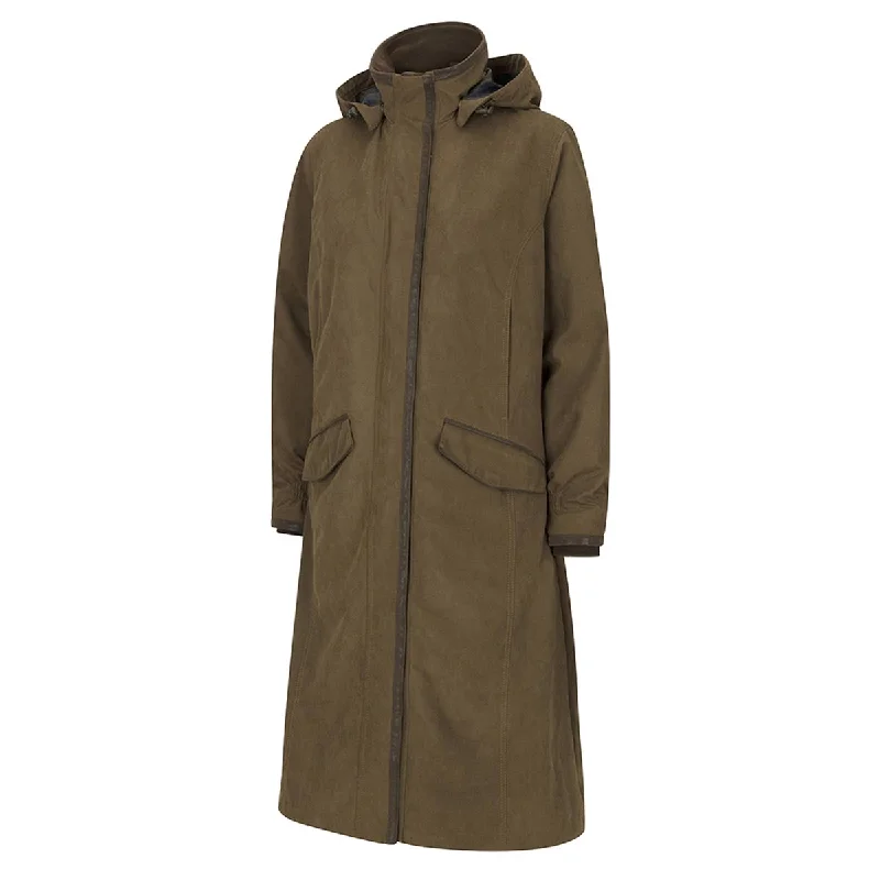 Hoggs of Fife Struther Long Length Riding Coat Vegan Leather Trench