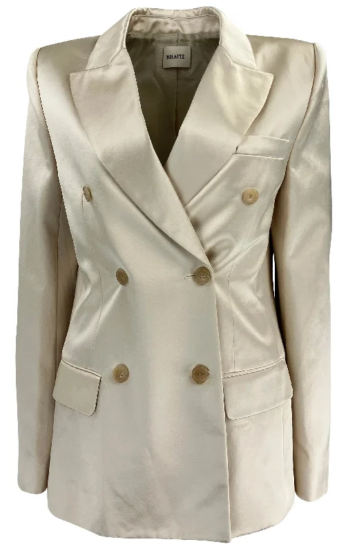 Khaite Nathan Blazer in Ecru Women's Advanced Suit