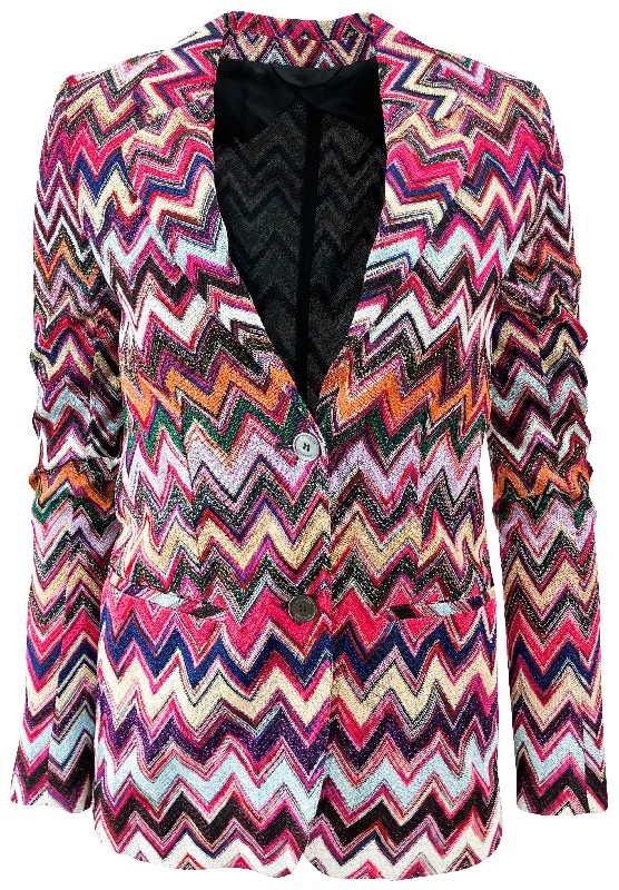 Missoni Zigzag Blazer in Multi Women's High-End Blazer