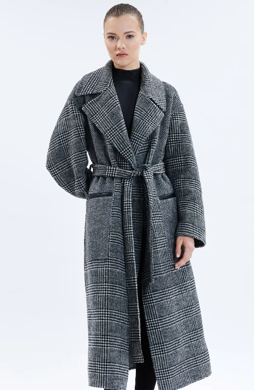 Nicole Benisti Womens Kate Wrap Tweed Coat Puffy Insulated Vest