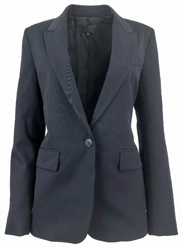 Nili Lotan Adele Blazer in Dark Navy Women's Classic Blazer
