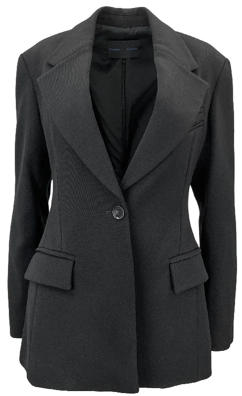 Proenza Schouler Wool Twill Blazer in Black Women's Vintage Jacket