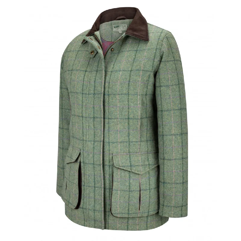 Roslin Ladies Technical Tweed Field Coat by Hoggs of Fife Hooded Puffer Anorak