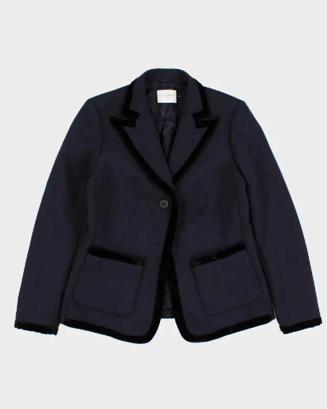 Sandro Velvet Detailed Blazer - S Women's Boutique Suit