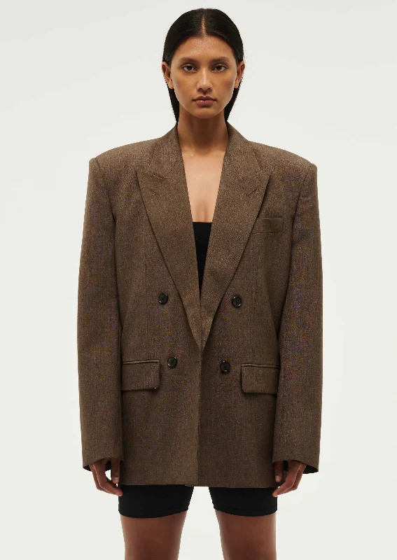 TRIBUTE BLAZER IN TAUPE Women's Boutique Jacket