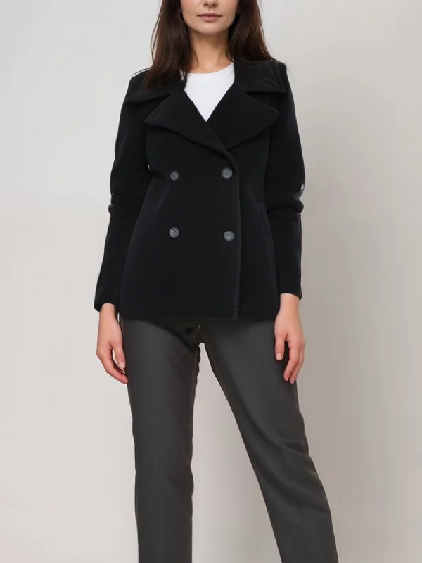 Vegan Wool Luxe Coat Recycled Down Jacket