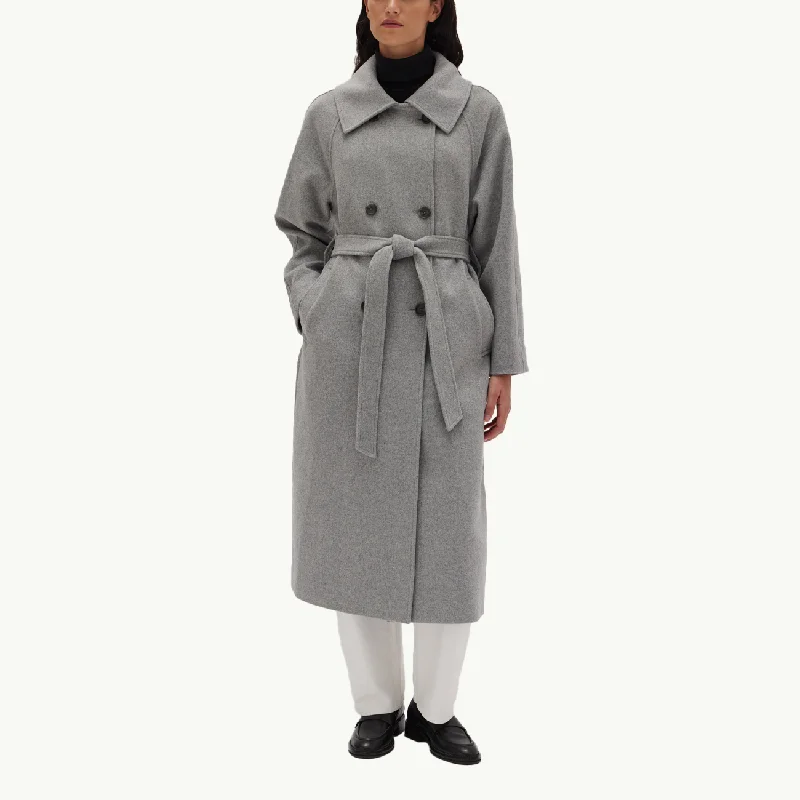 Cocoon Coat - Grey Marle Waterproof Hiking Jacket