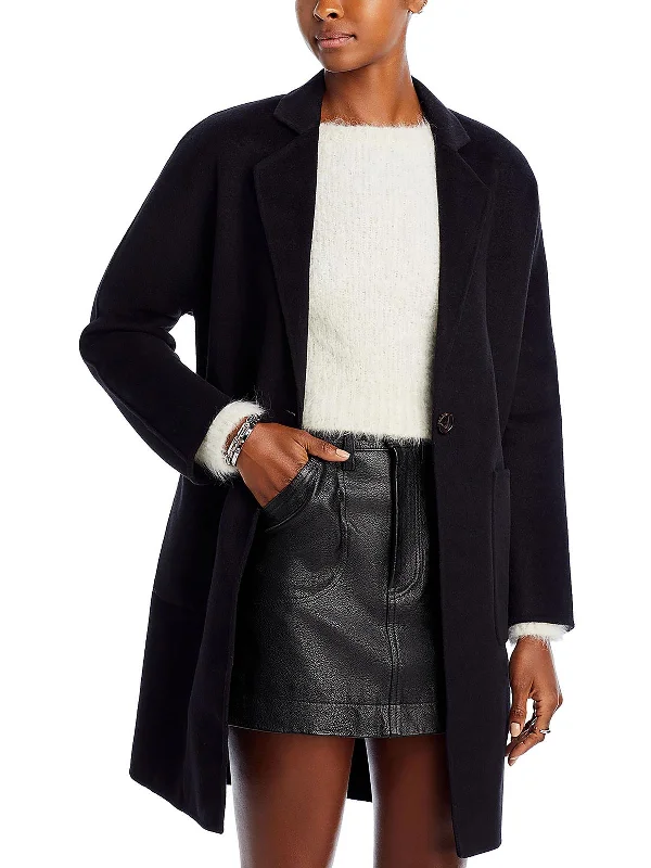 Womens Wool Blend Outerwear Wool Coat Velvet Evening Cape
