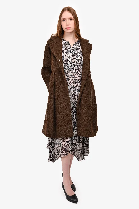 Max Mara Studio Brown Alpaca/Wool Coat Size 6 US