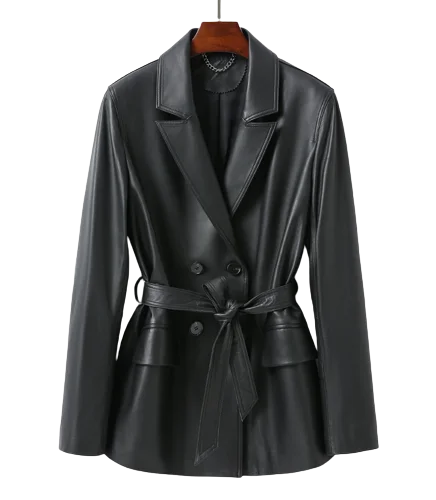 Womens Hope Genuine Lambskin Leather Coat