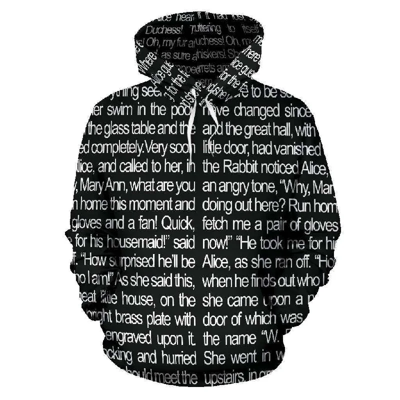 Alice In Wonderland All Over Print Hoodie