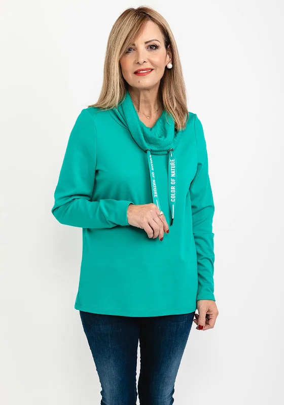 Cecil Cowl Neck Sweatshirt, Green