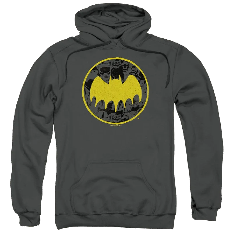 DC Batman Vintage Symbol Collage - Pullover Hoodie