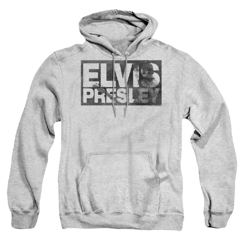 Elvis Presley Block Letters - Pullover Hoodie