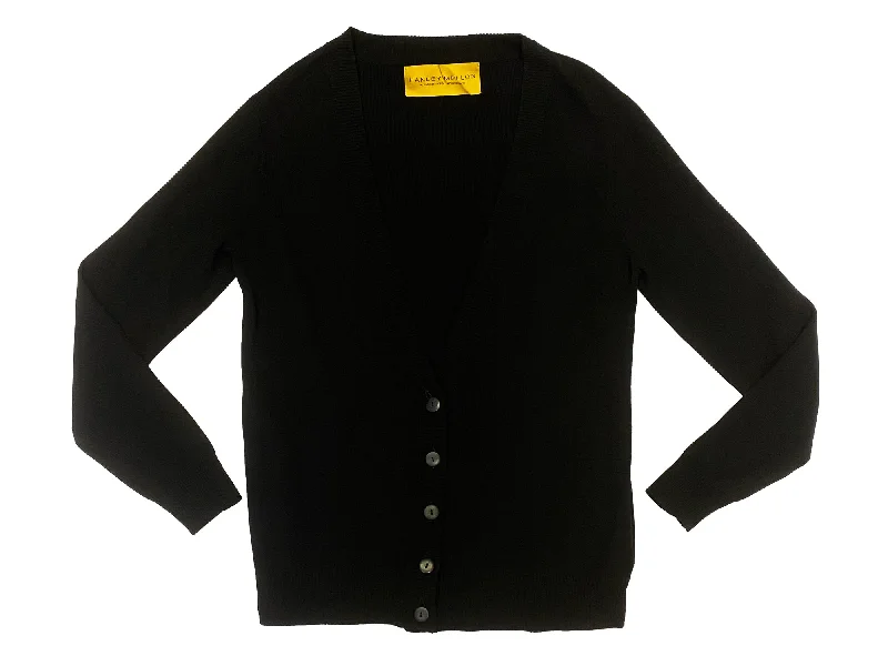 Hanley Mellon Women's Minerva Cardigan Boat Neck Shawl Collar Notched Collar