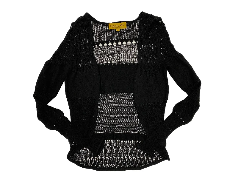 Hanley Mellon Women's Open Front Crochet Cardigan Faux Fur Fabric Real Fur Fabric Shearling Fabric Hanley Mellon Women's Open Front Crochet Cardigan Faux Fur Fabric Real Fur Fabric Shearling Fabric
