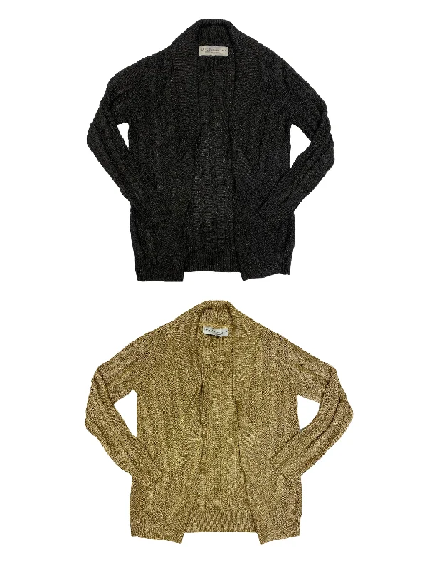 Hanley Mellon Women's Shimmer Knit Cardigan Chenille Fabric Brocade Fabric Lace Fabric Hanley Mellon Women's Shimmer Knit Cardigan Chenille Fabric Brocade Fabric Lace Fabric