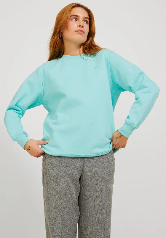 JJXX Abbie Crew Neck Sweatshirt, Aruba Blue