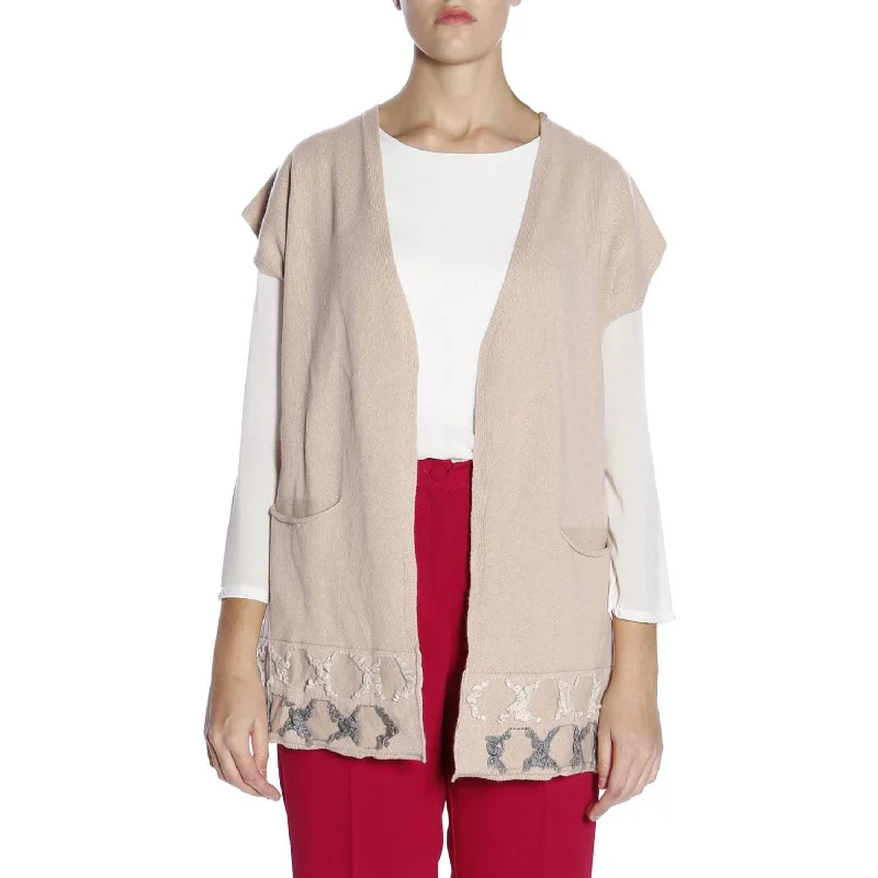 MARINA RINALDI Women's Light Pink Macro Short Sleeve Cardigan Medium $645 NWT Button Cardigan Zip Cardigan Pullover Cardigan MARINA RINALDI Women's Light Pink Macro Short Sleeve Cardigan Medium $645 NWT Button Cardigan Zip Cardigan Pullover Cardigan