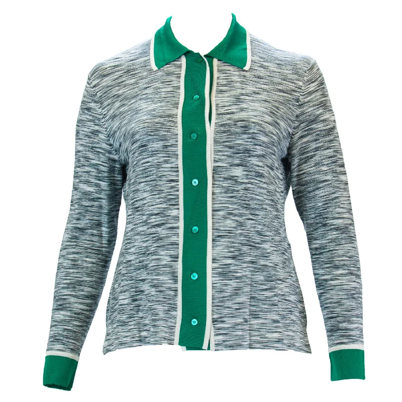 MARINA RINALDI Women's White Mostrina Heathered Cardigan Medium $495 NWT Crew Neck V-Neck Turtle Neck MARINA RINALDI Women's White Mostrina Heathered Cardigan Medium $495 NWT Crew Neck V-Neck Turtle Neck