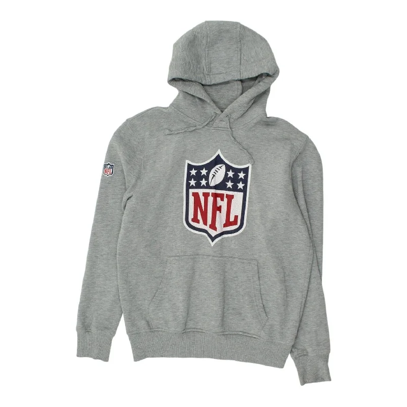 NFL Mens Grey Pullover Hoodie | Vintage American Football Sportswear Hoody VTG