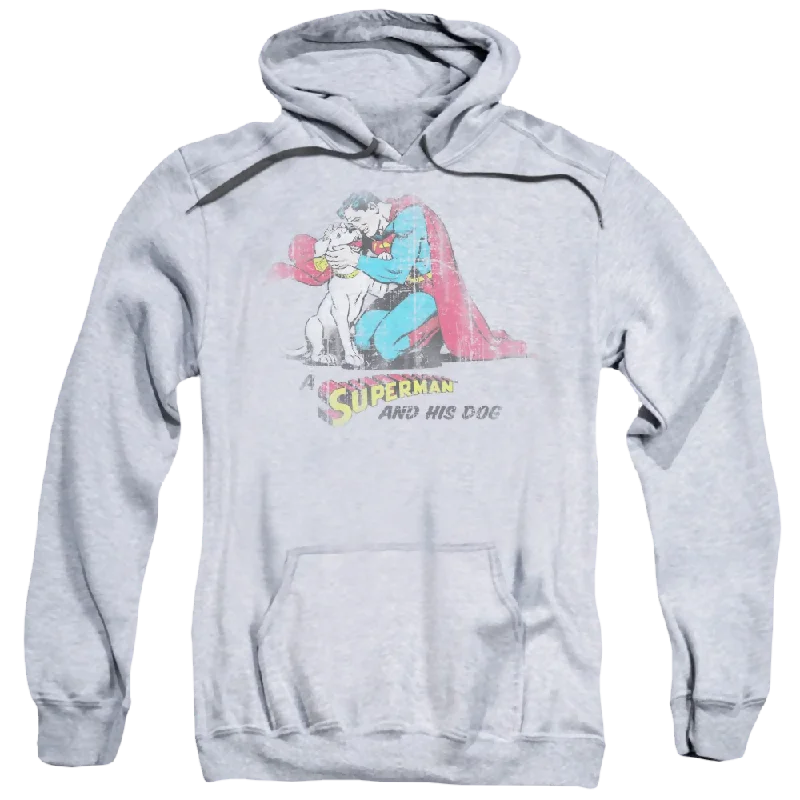 Superman And His Dog - Pullover Hoodie