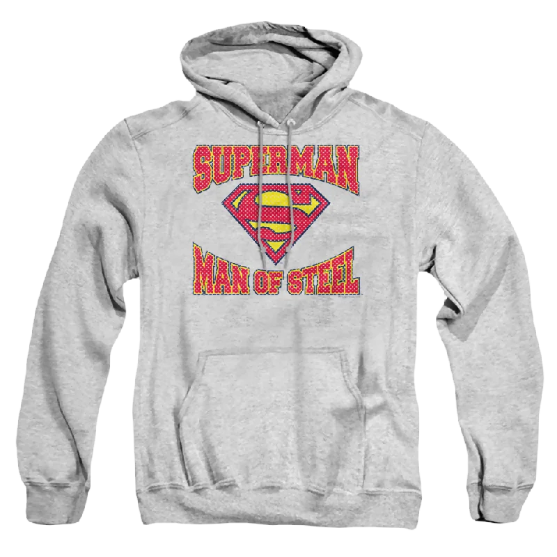 Superman Man Of Steel Jersey - Pullover Hoodie