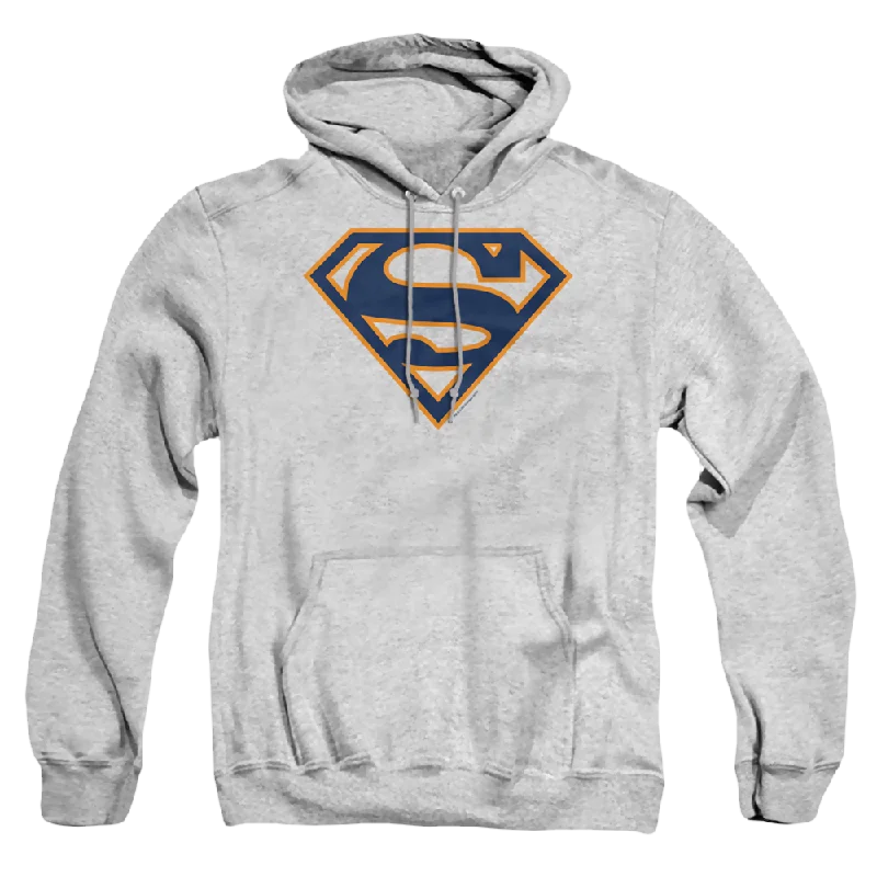 Superman Navy & Orange Shield - Pullover Hoodie