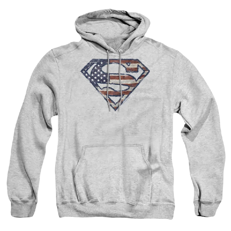 Superman Wartorn Flag - Pullover Hoodie