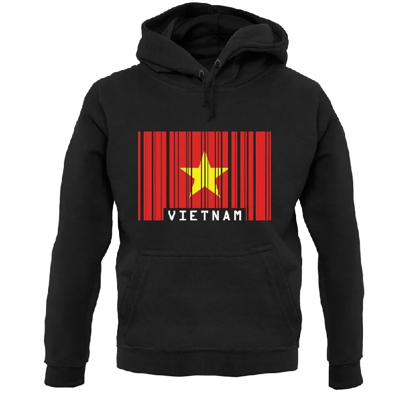 Vietnam Barcode Style Flag Unisex Hoodie