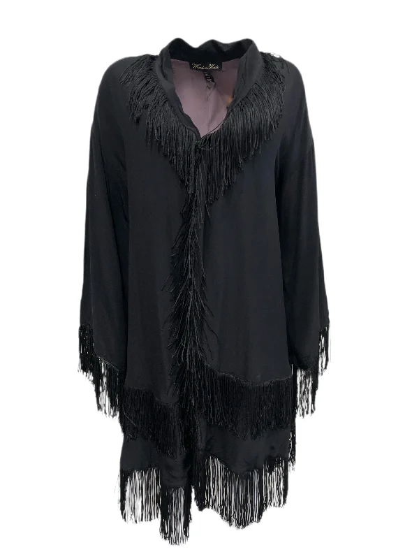 Winter Kate Starlight Black Fringe Detailed Cardigan NRJ314C $498 NEW Mesh Cardigan Canvas Denim Winter Kate Starlight Black Fringe Detailed Cardigan NRJ314C $498 NEW Mesh Cardigan Canvas Denim
