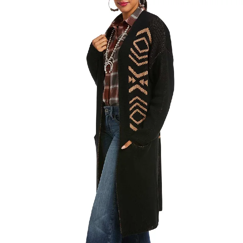 Ariat Women's Hoedown Cardigan Hooded Caped Shawl Collar