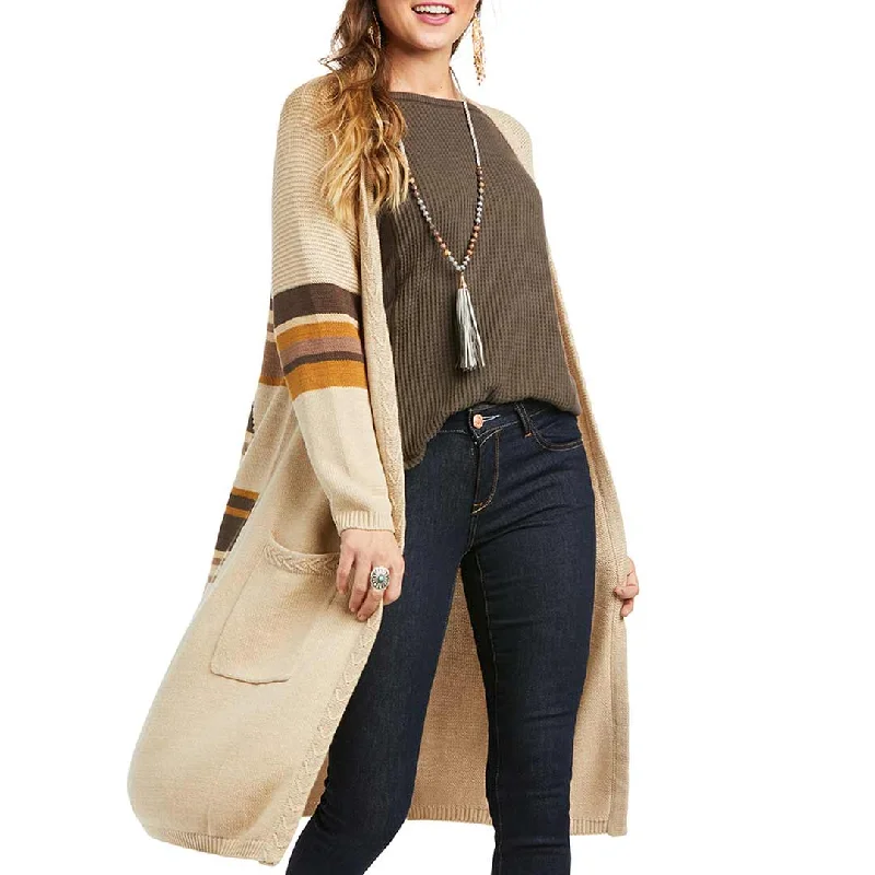 Ariat Women's Rooftop Open Front Cardigan Zippered Buttoned Snapped