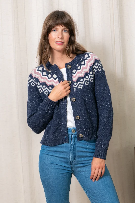 Fitz Fairisle Cardigan Hooded Cardigan Collared Cardigan Shawl Collar
