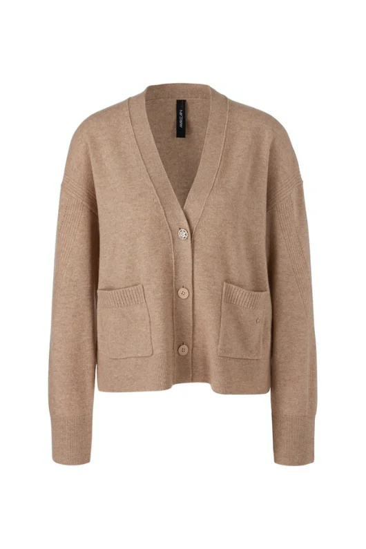 Front Pocket Cardigan Layered Multi-layer Single Layer
