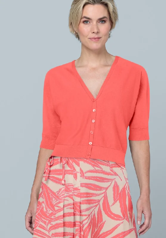 Oriain Short Sleeve Cardigan Casual Formal Business