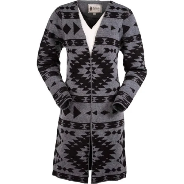 Outback Trading Co. Women's Nora Aztec Cardigan Fitted Loose Oversized
