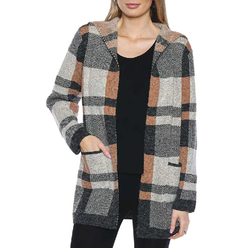 Papa Fashions Women's Kiera Open Cardigan Satin Blend Silk Blend Wool Blend
