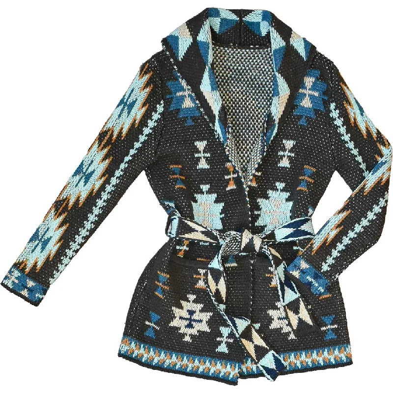 Tasha Polizzi Women's Serena Southwest Print Cardigan Neon metallic Matte