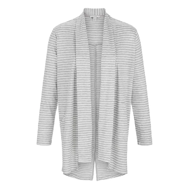 Tribal Women's Striped Cardigan Wool Fabric Cashmere Fabric Tweed Fabric