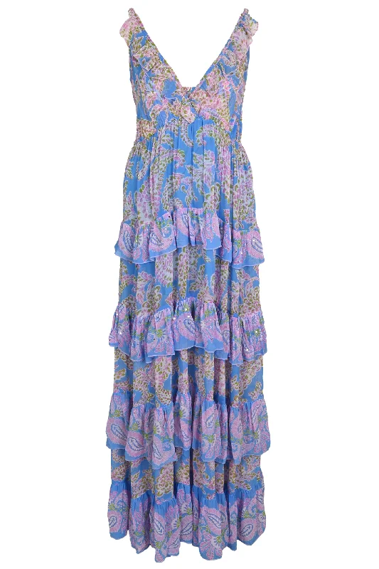 Yolanda Long Dress Blue