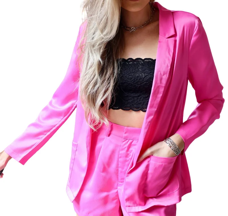 All Of The Lights Blazer In Hot Pink