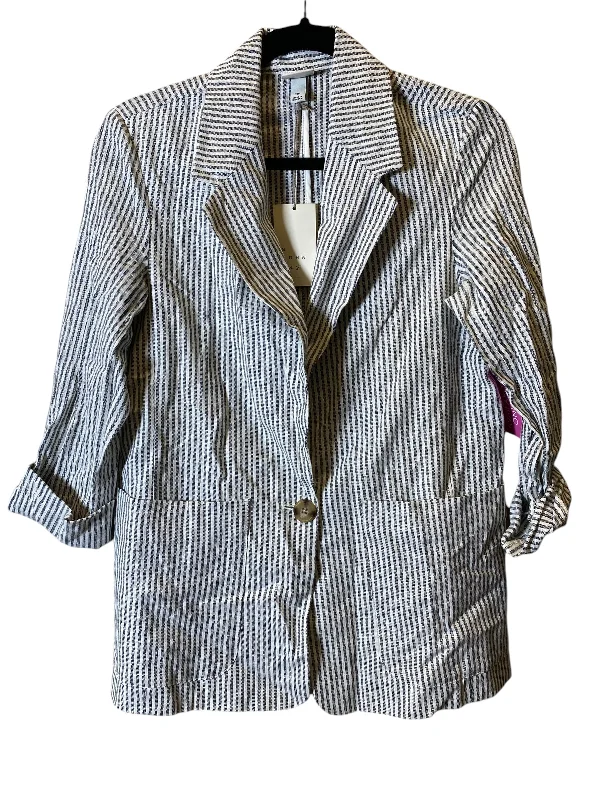 Blazer By A New Day In Striped Pattern, Size: Xs