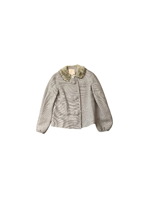 Blazer By Rebecca Taylor In Grey, Size: 2