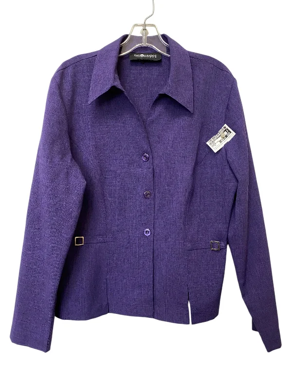 Blazer By Sag Harbor In Purple, Size: Xl