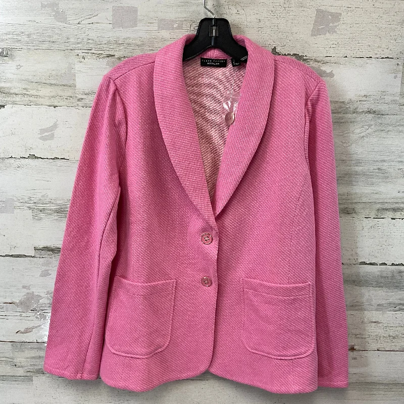 Blazer By Susan Graver In Pink, Size: M