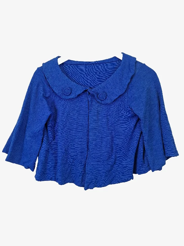 Metalicus  Sapphire Peter Pan Collar Cardigan Size OSFA